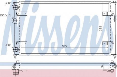 639951 NISSENS Радіатор охолодження