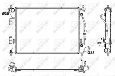 53172 NRF Радіатор системи охолодження