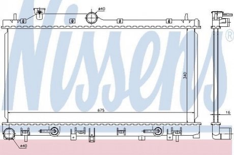 67720 NISSENS Радиатор системы охлаждения