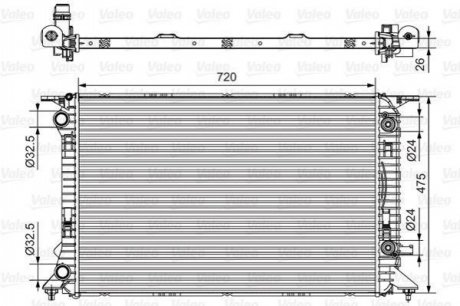 735472 Valeo Радиатор системы охлаждения