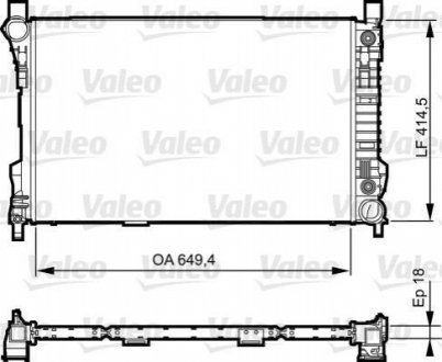 735144 Valeo Радіатор системи охолодження