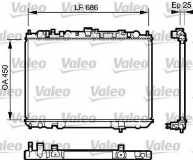 735081 Valeo Радиатор системы охлаждения