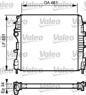 734922 Valeo Радиатор системы охлаждения