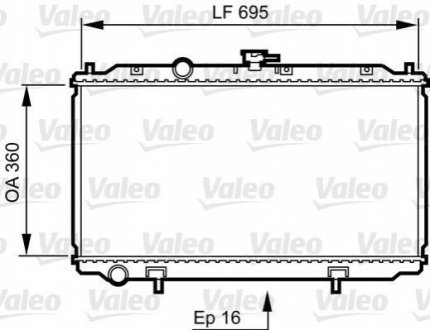 734736 Valeo Радіатор системи охолодження