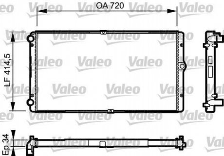 732177 Valeo Радиатор системы охлаждения