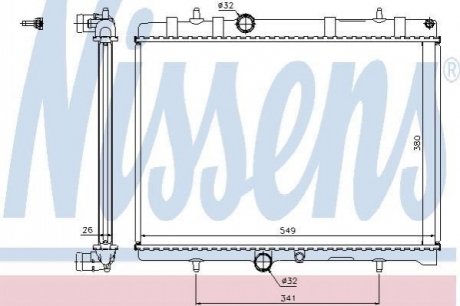 63606A NISSENS Радиатор системы охлаждения