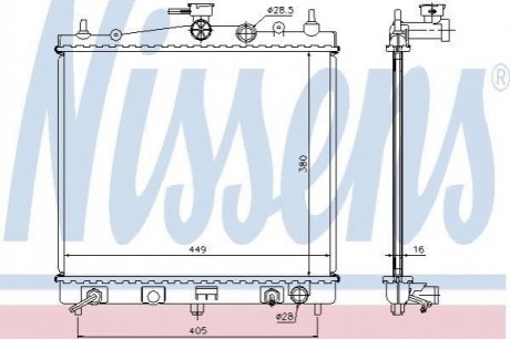 68700A NISSENS Радіатор охолоджування