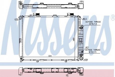 62691A NISSENS Радиатор системы охлаждения