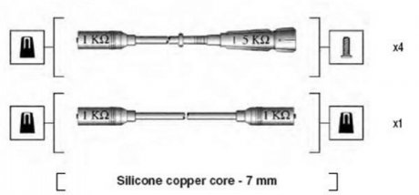 Комплект проводів запалення 941175140755