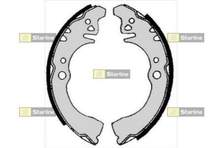 BC 05640 STARLINE Гальмівні колодки барабанні