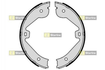 BC 09150 STARLINE Гальмівні колодки барабанні