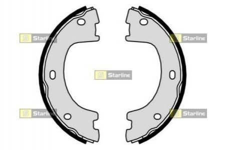 BC 01056 STARLINE Гальмівні колодки барабанні