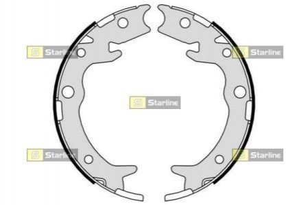 BC 09790 STARLINE Гальмівні колодки барабанні