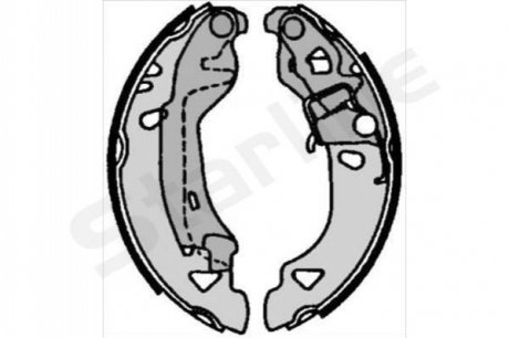 BC 07080 STARLINE Гальмівні колодки барабанні