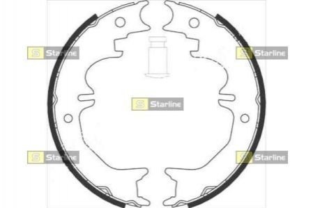 BC 08850 STARLINE Гальмівні колодки барабанні