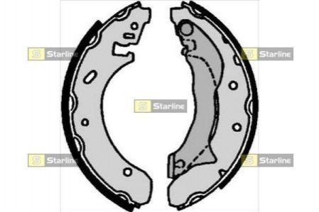 BC 07100 STARLINE Гальмівні колодки барабанні