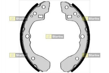 BC 04840 STARLINE Гальмівні колодки барабанні