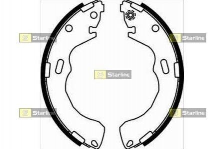 BC 08030 STARLINE Гальмівні колодки барабанні