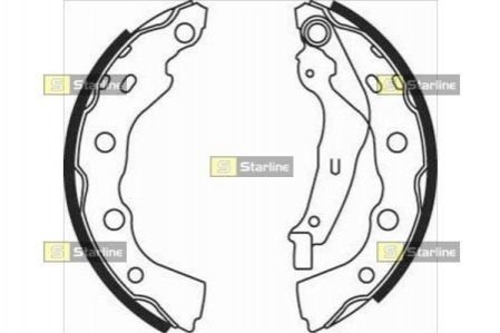 BC 07990 STARLINE Гальмівні колодки барабанні