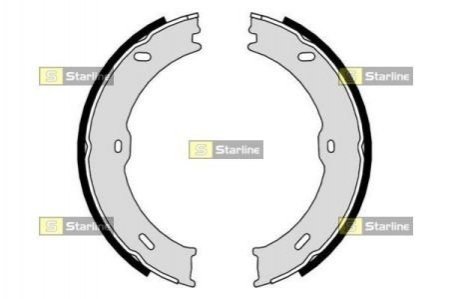 BC 09710 STARLINE Гальмівні колодки барабанні