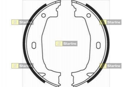 BC 08100 STARLINE Гальмівні колодки барабанні