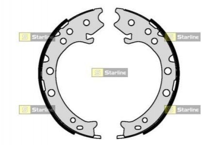 BC 09420 STARLINE Гальмівні колодки барабанні