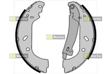 BC 08640 STARLINE Гальмівні колодки барабанні