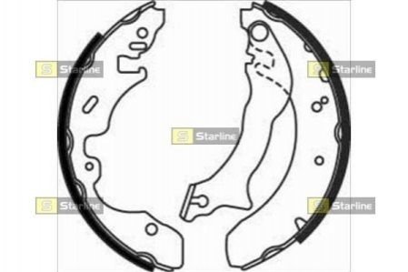 BC 07390 STARLINE Гальмівні колодки барабанні