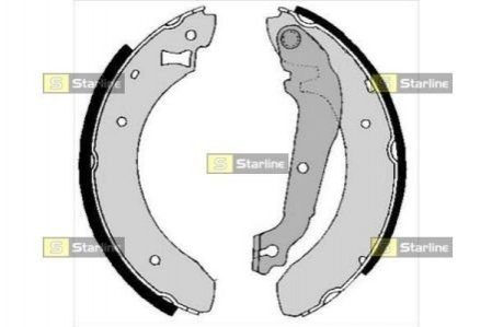 BC 01380B STARLINE Гальмівні колодки барабанні