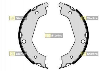 BC 09930 STARLINE Гальмівні колодки барабанні