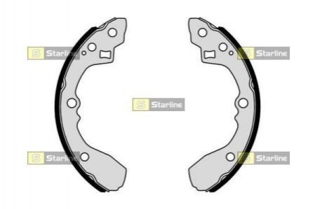 BC 01054 STARLINE Гальмівні колодки барабанні