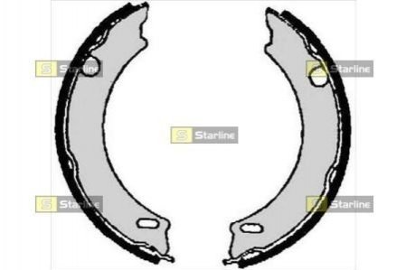 BC 06900 STARLINE Гальмівні колодки барабанні