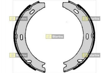 BC 04730 STARLINE Гальмівні колодки барабанні