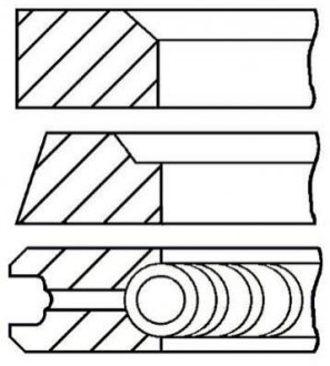 08-182700-00 GOETZE Комплект кілець на поршень