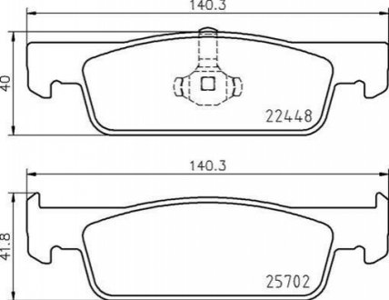 P68069 BREMBO Тормозные колодки дисковые