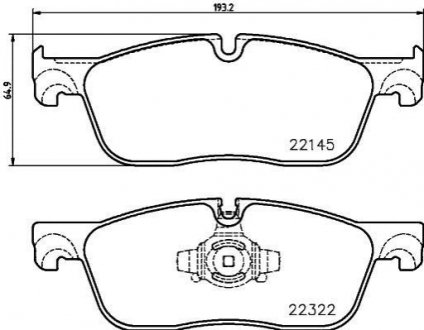 P36035 BREMBO Тормозные колодки дисковые