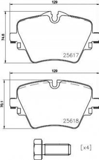 P06093 BREMBO Гальмівні колодки дискові