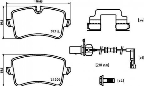 P85150 BREMBO Тормозные колодки дисковые