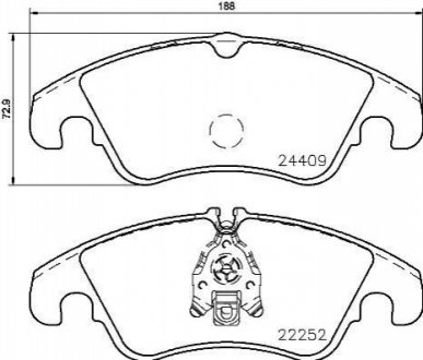 P85145 BREMBO Тормозные колодки дисковые