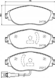 P85144 BREMBO Гальмівні колодки дискові