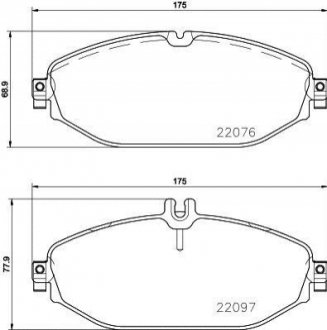 P50124 BREMBO Гальмівні колодки дискові