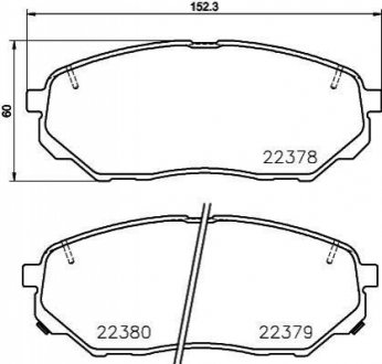 P30086 BREMBO Гальмівні колодки дискові