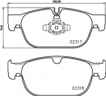 P86027 BREMBO Гальмівні колодки дискові