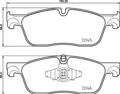 P44026 BREMBO Гальмівні колодки дискові