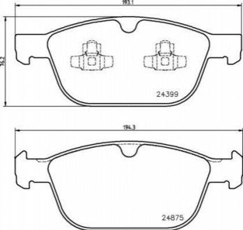 P86023 BREMBO Тормозные колодки дисковые