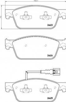 P85141 BREMBO Тормозные колодки дисковые