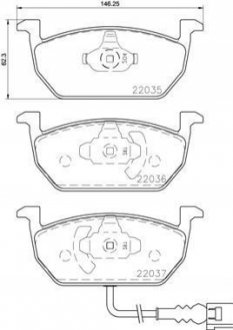 P85137 BREMBO Тормозные колодки дисковые