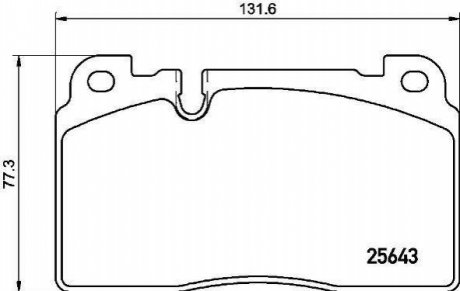 P85133 BREMBO Тормозные колодки дисковые