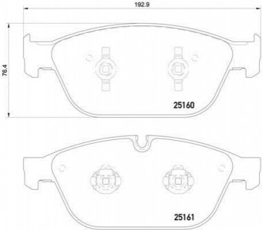 P85128 BREMBO Гальмівні колодки дискові