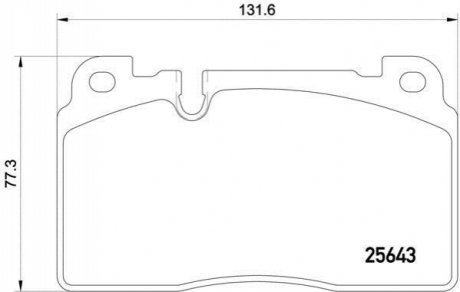 P85122 BREMBO Тормозные колодки дисковые